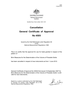 Brim Measures for the Determination of the Volume of Flowable Solids