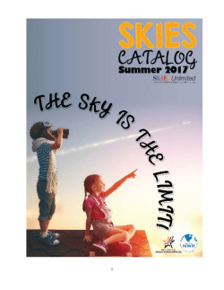 Skies Summer Catalog 2017