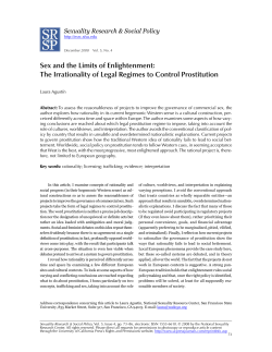 Sex and the Limits of Enlightenment: The Irrationality of Legal