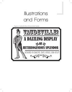 Figure 2.1. Vaudeville Show Announcement Sample