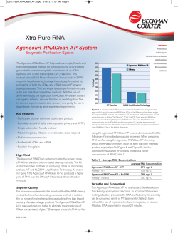 Agencourt RNAClean XP System