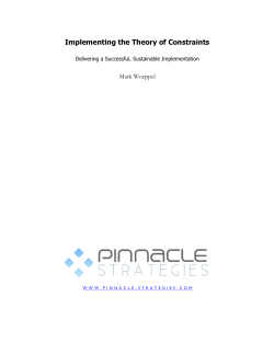 Implementing the Theory of Constraints
