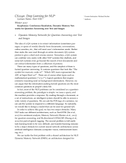 CS224n: Deep Learning for NLP Lecture Notes: Part VIII