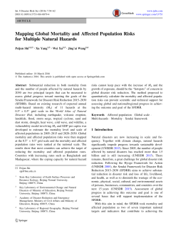 Mapping Global Mortality and Affected Population Risks for Multiple