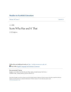 Scots Wha Hae and A` That