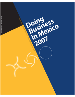 Doing Business in Mexico 2007 -- Comparing Regulation in the 31