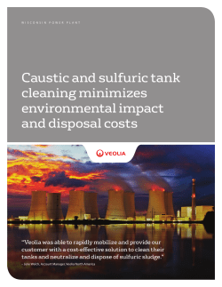 Caustic and sulfuric tank cleaning minimizes environmental impact
