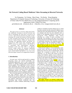 On Network Coding Based Multirate Video Streaming