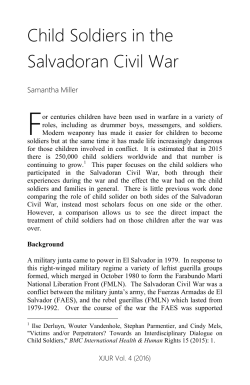 Child Soldiers in the Salvadoran Civil War