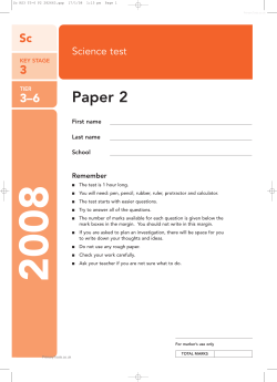 Paper 2 - Primary Tools