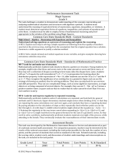 Magic Squares - Inside Mathematics