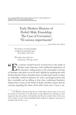 Early Modern Illusions of Perfect Male Friendship: The Case of