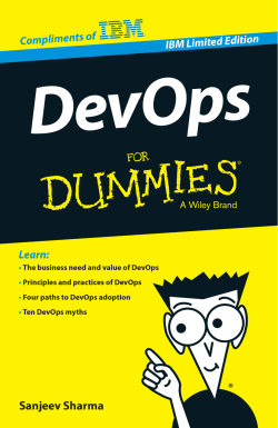 DevOps For Dummies, IBM Limited Edition