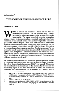the scope of the similar fact rule