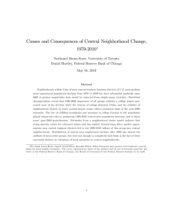 Causes and Consequences of Central