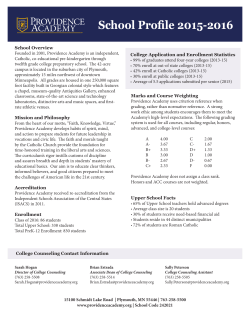 School Profile 2015-2016