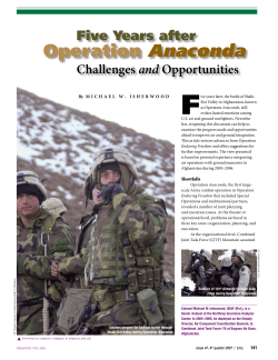 Five Years after Operation Anaconda