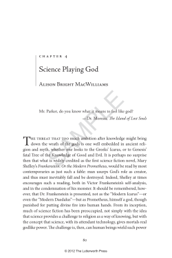 Science Playing God - The Lutterworth Press