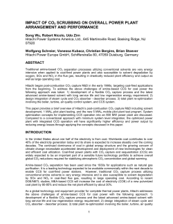 impact of co2 scrubbing on overall power plant arrangement and