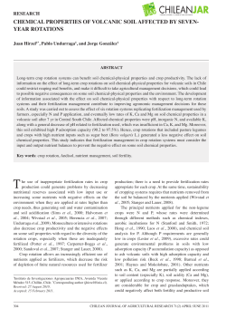 chemical properties of volcanic soil affected by seven