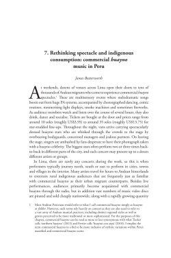 7. Rethinking spectacle and indigenous consumption - SAS