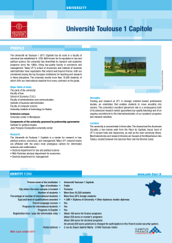 Universit&eacute; Toulouse 1 Capitole