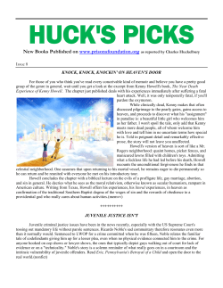 Issue 8 of Huck`s Picks