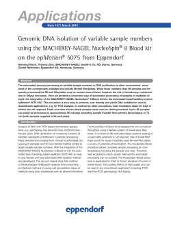 Genomic DNA isolation of variable sample numbers