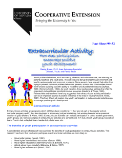Extracurricular Activity: How does participation encourage positive