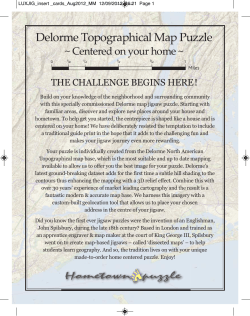 Delorme Topographical Map Puzzle