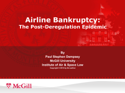 Airline Bankruptcy - McGill University