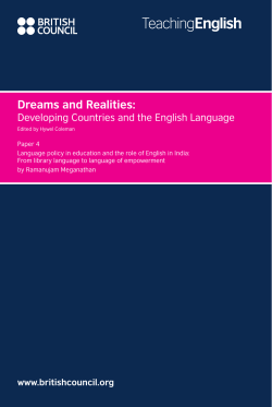 Language policy in education and the role of