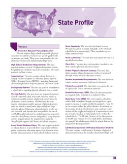 State Profile - SHAPE America