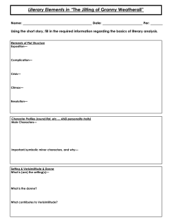 Literary Elements in &ldquo;The Jilting of Granny Weatherall&rdquo;
