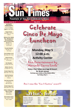 Celebrate Cinco De Mayo Luncheon