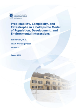 Predictability, Complexity, and Catastrophe in a