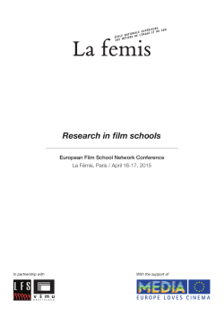 Research in film schools