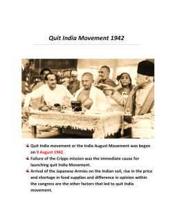 Quit India Movement 1942