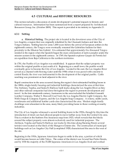 4.3 Cultural and Historic Resources