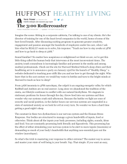 Imagine the scene: Sitting in a corporate cafeteria, I`m talking to one