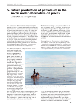 5. Future production of petroleum in the Arctic under alternative oil