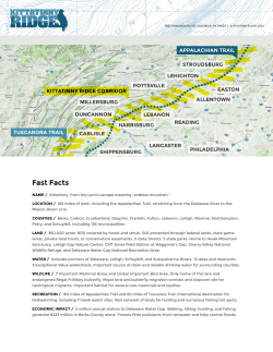 Fast Facts - Kittatinny Ridge