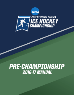 2016-17 Pre-Championship Manual