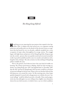 Chapter One - Brookings Institution