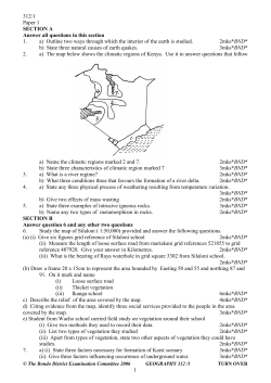 1 312/1 Paper 1 SECTION A Answer all questions in this section 1. a