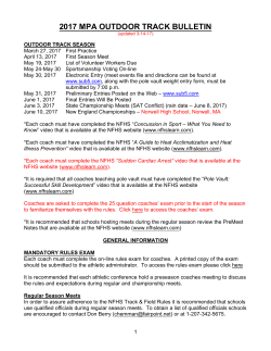 2017 mpa outdoor track bulletin