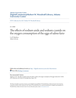The effects of sodium azide and sodium cyanide on the oxygen