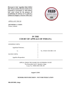 Jennifer Curts v. David Curts