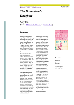 The Bonesetter`s Daughter - Biblioteques de L`Hospitalet