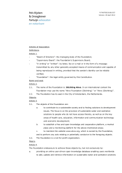 Articles of Association. Definitions. Article 1.